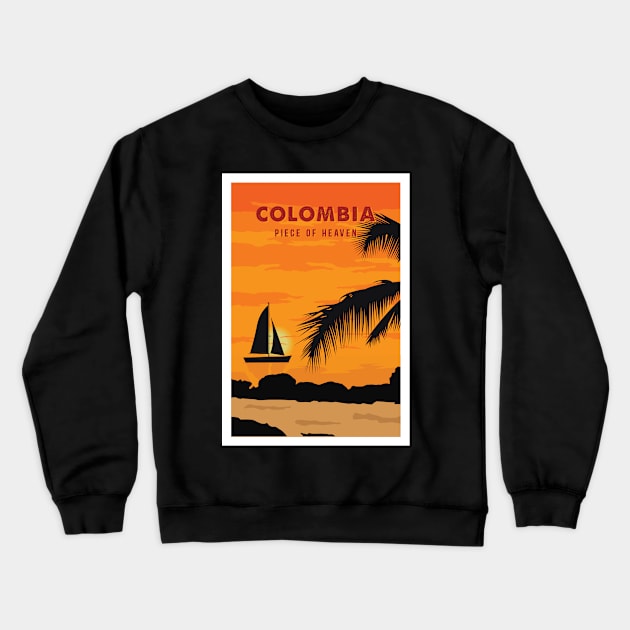 Colombia sunset Crewneck Sweatshirt by NeedsFulfilled